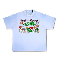 Santa's Favorite Cashier Urban Heavy Tee | Teevron