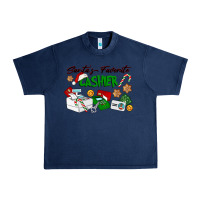 Navy Santa's Favorite Cashier Urban Heavy Tee - LillyAllenDesigns