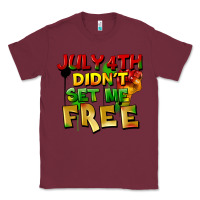 Burgundy July 4th didn't set me free Classic Tee - FaDigitalArtStudio