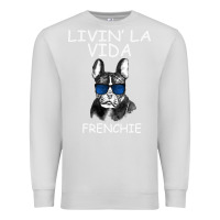 Dove Grey Livin' la vida Frenchie Premium Sweatshirt - Bettercallsaul