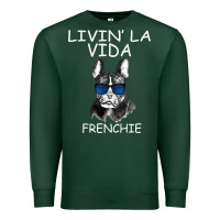Sports Green Livin' la vida Frenchie Premium Sweatshirt - Bettercallsaul