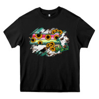 Black Massachusetts State Map Heavy Core Tee - RanaPortraitStore