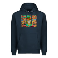 Navy cinco de mayo sombrero skull mousepad Premium Hoodie - BarkalooDesign
