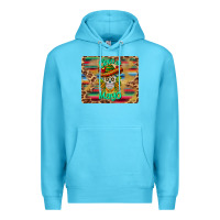 Ocean Blue cinco de mayo sombrero skull mousepad Premium Hoodie - BarkalooDesign