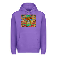 Purple cinco de mayo sombrero skull mousepad Premium Hoodie - BarkalooDesign