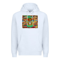 White cinco de mayo sombrero skull mousepad Premium Hoodie - BarkalooDesign