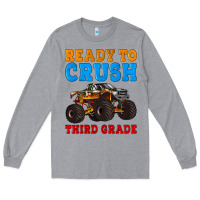 Heather Grey ready to crush third grade Long Sleeve Tee - Artiststas