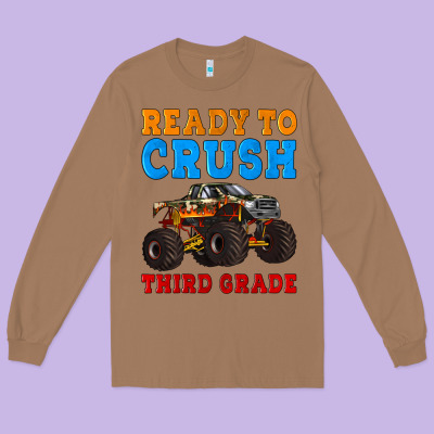 Ready To Crush Third Grade Long Sleeve Tee Designed By Artiststas