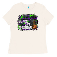 Bone black cat apothecary Ladies Tee - SublimationCraftShop