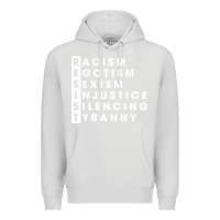 Dove Grey resist   political resistance Premium Hoodie - baoMotion