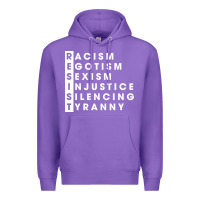 Purple resist   political resistance Premium Hoodie - baoMotion