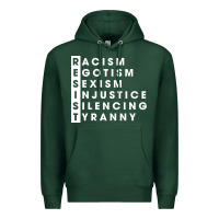 Sports Green resist   political resistance Premium Hoodie - baoMotion