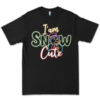 Black T am SNOW CUTE Premium Tee - CowhideDigitalArt
