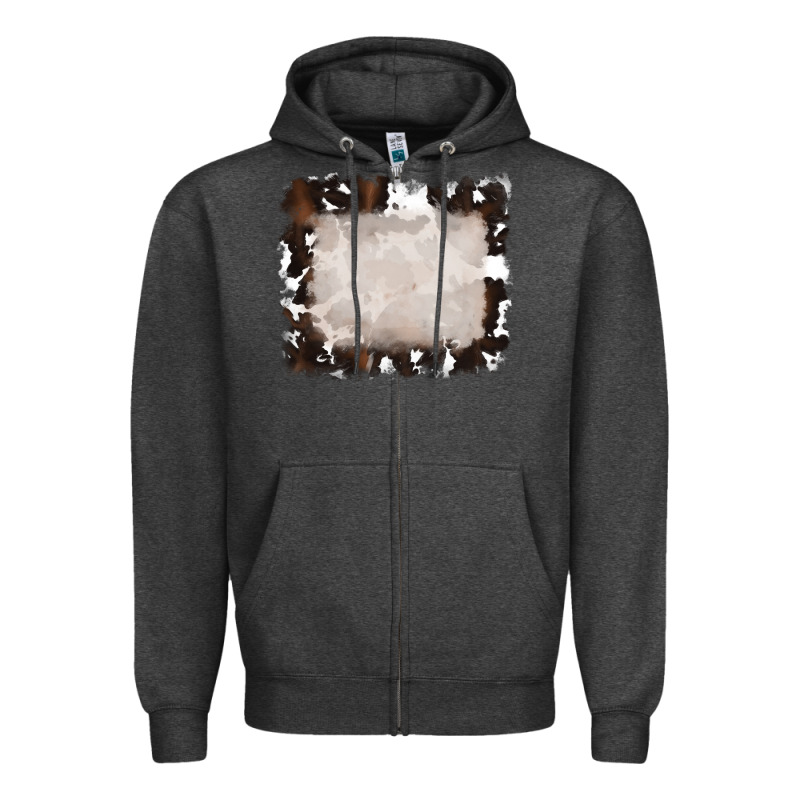 Cowhide Frames Background Zipper Hoodie by RanaPortraitStore | Teevron