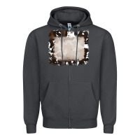 Smoke cowhide frames background Zipper Hoodie - RanaPortraitStore