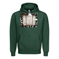 Sports Green cowhide frames background Zipper Hoodie - RanaPortraitStore