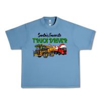 Pebble Blue Santa's Favorite Truck Driver Urban Heavy Tee - LillyAllenDesigns