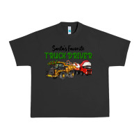 Pigment Black Santa's Favorite Truck Driver Urban Heavy Tee - LillyAllenDesigns