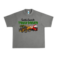 Tornado Santa's Favorite Truck Driver Urban Heavy Tee - LillyAllenDesigns