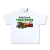 White Santa's Favorite Truck Driver Urban Heavy Tee - LillyAllenDesigns