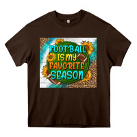 Chocolate Brown football is my favorite season tumbler Heavy Core Tee - BundleAndBundleShop