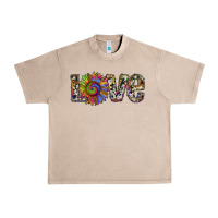 French Oak tie dye sunflower love Urban Heavy Tee - RanaPortraitStore