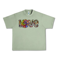 Oil Green tie dye sunflower love Urban Heavy Tee - RanaPortraitStore