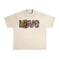 Sandshell tie dye sunflower love Urban Heavy Tee - RanaPortraitStore
