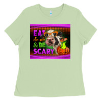 Matcha eat drink and be scary cow Ladies Tee - LillyAllenDesigns