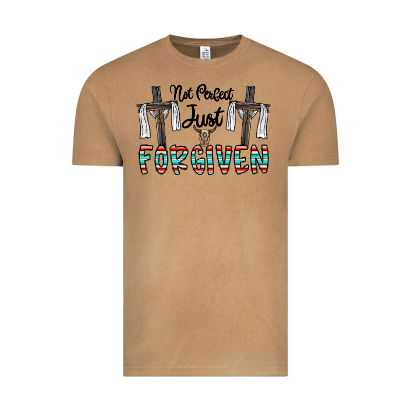 No Perfect Just Forgiven Vintage Tee by CowhideDigitalArt | Teevron