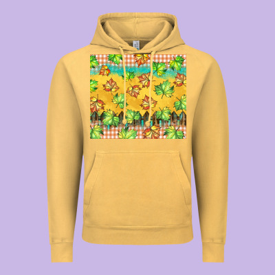 Fall Leaf Tumbler Vintage Hoodie Designed By Barkaloodesign