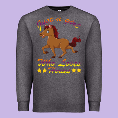 Just A Girl Who Loves Horses Premium Sweatshirt Designed By Bettercallsaul