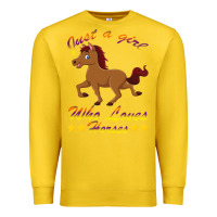 Lemon Just a girl who loves horses Premium Sweatshirt - Bettercallsaul
