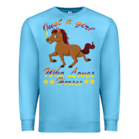 Ocean Blue Just a girl who loves horses Premium Sweatshirt - Bettercallsaul