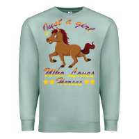 Seafoam Just a girl who loves horses Premium Sweatshirt - Bettercallsaul