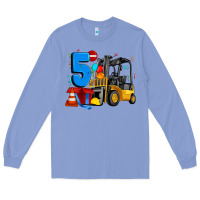 Colony Blue forklift birthday five Long Sleeve Tee - Artiststas