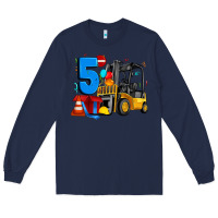 Navy forklift birthday five Long Sleeve Tee - Artiststas