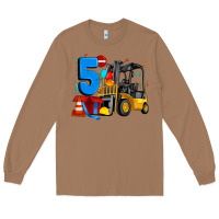 Toasted Coconut forklift birthday five Long Sleeve Tee - Artiststas
