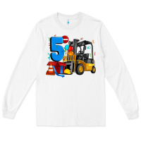 White forklift birthday five Long Sleeve Tee - Artiststas