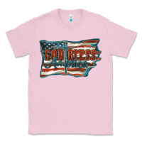 Bubblegum Pink God Bless America Classic Tee - FaDigitalArtStudio