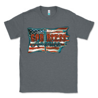Charcoal Heather God Bless America Classic Tee - FaDigitalArtStudio
