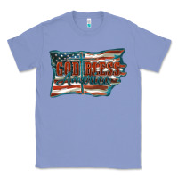 Colony Blue God Bless America Classic Tee - FaDigitalArtStudio