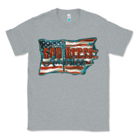 Heather Grey God Bless America Classic Tee - FaDigitalArtStudio