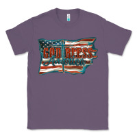 Lavender God Bless America Classic Tee - FaDigitalArtStudio