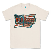 Natural God Bless America Classic Tee - FaDigitalArtStudio