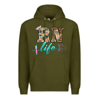 Army Green western nurse rn  life Premium Hoodie - BarkalooDesign