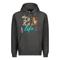 Charcoal Heather western nurse rn  life Premium Hoodie - BarkalooDesign