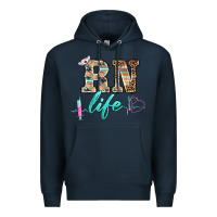 Navy western nurse rn  life Premium Hoodie - BarkalooDesign
