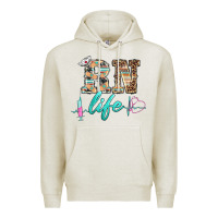 Oatmeal Heather western nurse rn  life Premium Hoodie - BarkalooDesign