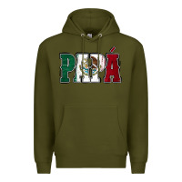 Army Green Mexican Flag Papá Premium Hoodie - Jasminsmagicworld